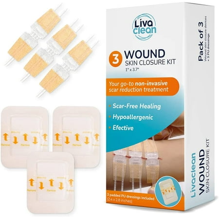 1 X 3.7” (3 CT) Wound Closure Strips - Survival First Aid Kit - Zip ...