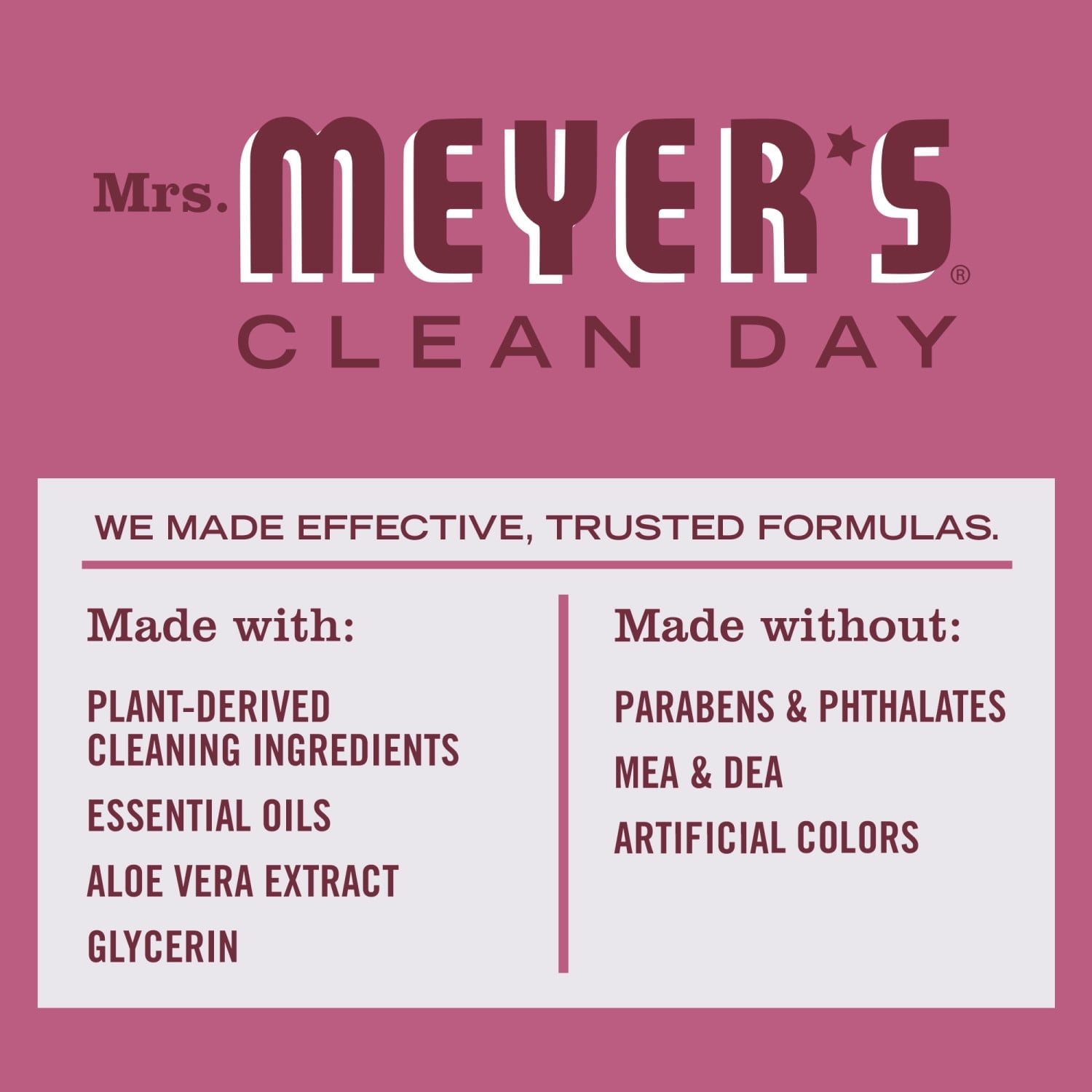 Mrs. Meyer's Clean Day Liquid Dish Soap, Mum Scent, 16 Fluid Ounce ( 3 Pack )