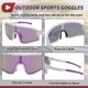 thumbnail image 5 of 1 juego de gafas de motocicleta tri-acetato de celulosa UV400 gafas de sol para deportes al aire libre para motocross, bicicleta de tierra, ATV, lente púrpura, marco blanco y púrpura, 5 of 6