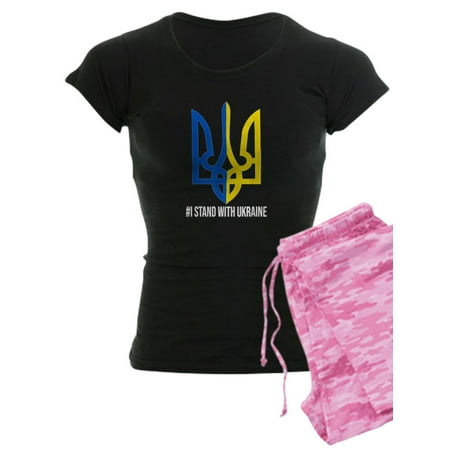 

CafePress - I Stand With Ukraine Flag Support Ukraine Pajamas - Women s Dark Pajamas