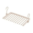 thumbnail image 3 of Percha para pantalones multicapa, percha plegable antideslizante, multifuncional Rosa 10 capas, 3 of 9