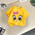 thumbnail image 4 of WEAIXIMIUNG Vêtements Filles 5T Automne Enfants Filles Mignon Imprimé Col Rond Manches Courtes T-Shirt Été Décontracté Mode Ample, 4 of 4