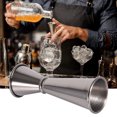 thumbnail image 2 of 304 Acier Inoxydable Bar Vin Cocktail Shaker Double Jigger Bartending Outil de Mesure Accessoiresnoir, 2 of 10