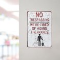 thumbnail image 3 of 2pcs Outdoor Use Warning Sign Retro Style Caution Sign Eye-catching Warning Caution Sign, 3 of 6