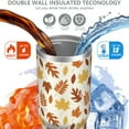 thumbnail image 4 of 1pc autumn 30oz Tumbler with Straw & Handle - Insulated Stainless Steel Cup | Holiday Gift for Man Women (Christmas, Valentine's, Birthday), 4 of 7