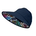 thumbnail image 4 of XIAOCHA Sun‑Shielding Sun Hat for Women , Wide Brim Outdoor Beach Headcover,Black, 4 of 4