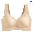 thumbnail image 1 of Sujetador sin costuras Sport Yoga Running Hacer subir Vest Underwire Soft Sleep Ropa interior de mujer, Beige, M tholdsy AP001300-05B, 1 of 7