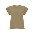 thumbnail image 4 of TTUHYWXI Women's Solid Sleeveless Vest Mock Neck Cap Sleeve Knitwear Sweater Tops (Khaki, M), 4 of 4