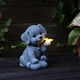 thumbnail image 4 of Adorno de animales para jardín al aire libre, luz solar, patio, villa, resina, adorno de perro, lámpara de jardín, 4 of 7
