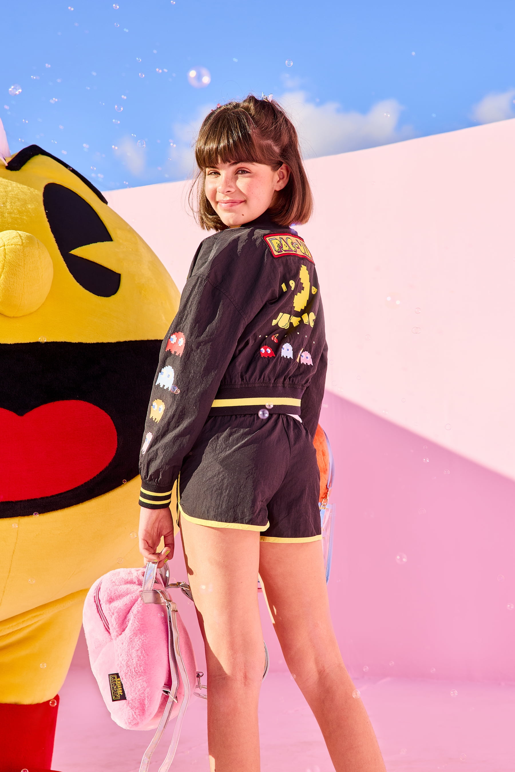 Justice Girls PAC-MAN Running Short, Sizes XS-XL & Plus