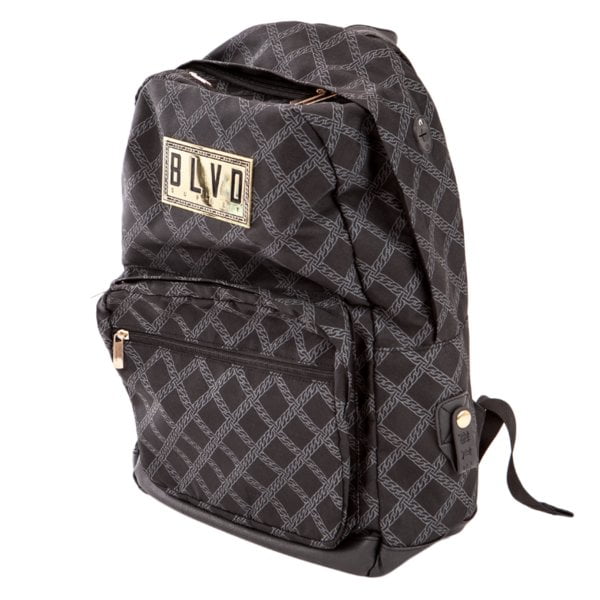 BLVD SUPPLY Men's Printed Chain School Bag Laptop Backpack 