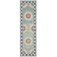 thumbnail image 2 of SAFAVIEH Blossom Trinity Floral Runner Rug, Blue/Gold, 2'3" x 8', 2 of 7
