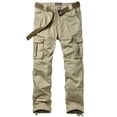 thumbnail image 2 of Pantalones cargo para hombre que combinan con estilo casual, trabajo al aire libre, color albaricoque 32, 2 of 5