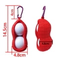 thumbnail image 3 of Soporte para bolsa protectora de pelotas de golf Cubierta de pelotas de golf de doble orificio de silicona (Rojo) Ndcxsfigh Para Estrenar, 3 of 9
