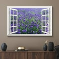 thumbnail image 2 of wall26 Canvas Print Wall Art Window View to Field of Lavender Flowers Nature Wilderness Photography Realism Rustic Landscape Colorful Multicolor Ultra for Living Room, Bedroom, Office - 24"x36&q, 2 of 5