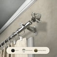 thumbnail image 4 of Atilla 13/16" Bay Window curtain rod 20"-36", 38"-72" - Satin Nickel,(ABay-40-5), 4 of 4