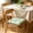Green, variant on Thick Striped Corduroy Square Seat Cushion with Fixed Ties 38x38cm Office Dining Window Futon Chair Pad,Green