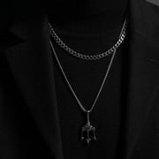 3/5/7mm Mens Cuban Chain Necklaces, Stainless Steel Curb Tw
