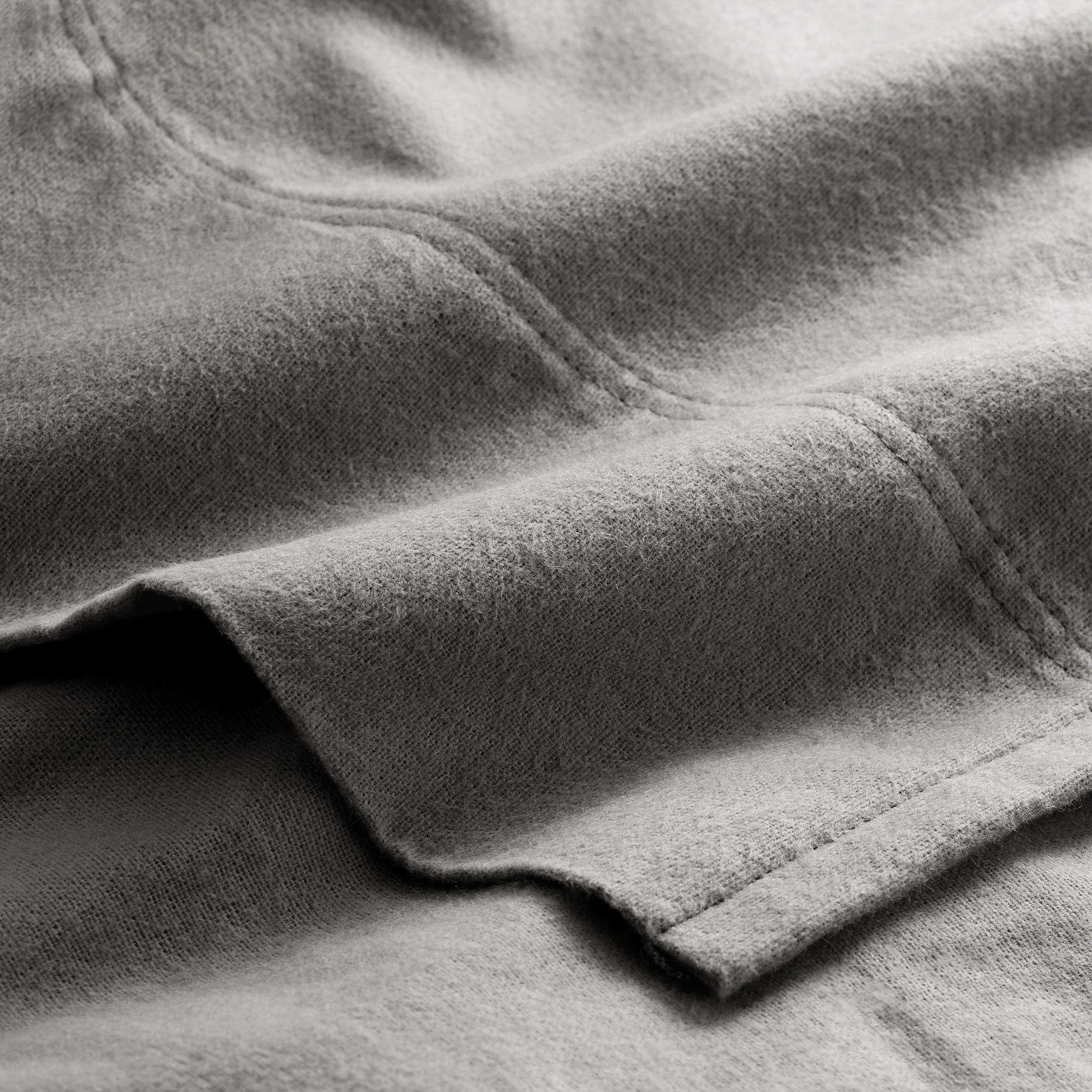 Bare Home 100% Cotton Flannel Sheet Set, Heavyweight, Deep Pocket (Split King, Gray)