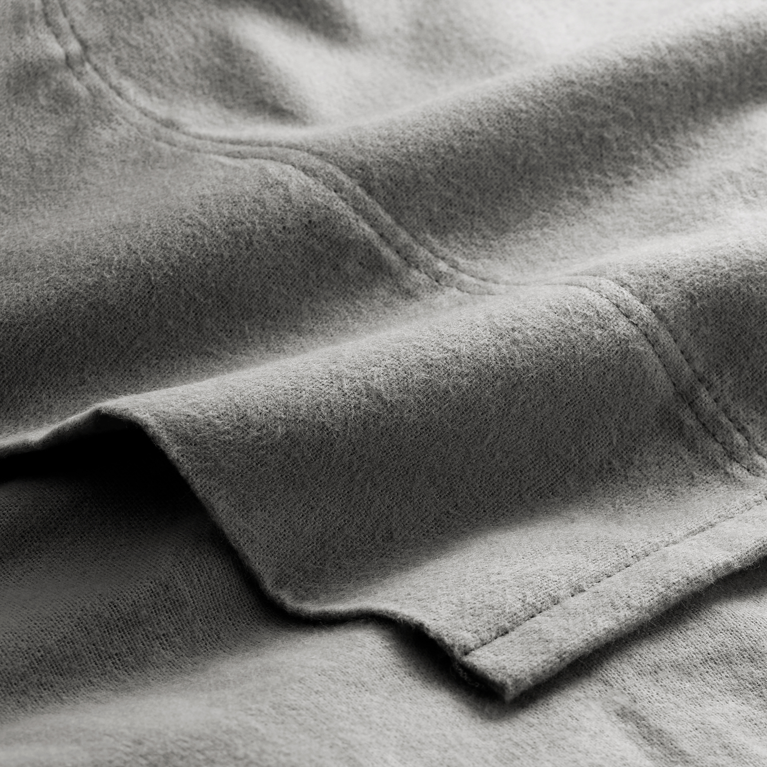 Bare Home 100% Cotton Flannel Sheet Set, Heavyweight, Deep Pocket (Queen, Gray) - image 4 of 5