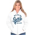 thumbnail image 4 of Never Settle Less Sports Encourage Zip Up Hoodie Men's Women's Brisco Brands S, 4 of 6