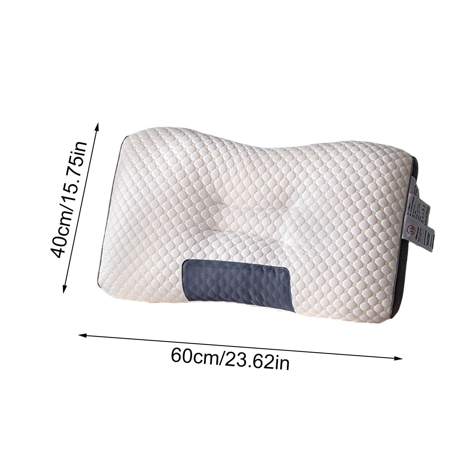 Sleep Enhancing Cervical Support Comfort Goose Down Pillow, 2026 New Neck Pillow Cervical for Neck Strain Relief, Ergonomic Sleep Enhancing Cervical Support Pillow (White)