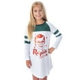 thumbnail image 6 of A Christmas Story Girl's Ralphie Striped Sleeve Nightgown Pajama Shirt, 6 of 6