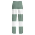 thumbnail image 5 of Ruimatai Women's Casual Loose Fit Color Block Print Pants with Pockets Elastic Drawstring Waist Comfortable Yoga Lounge Trousers, 5 of 6