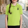 thumbnail image 2 of XXWXYD Boys Girls Short Sleeve 𝐏𝐨𝐥𝐨 Shirt, School Uniform Button Up Collared Shirt, Dry Fit Casual Tee Tops with Odor Control Technology, 2 of 8