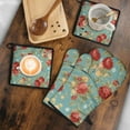 thumbnail image 5 of Pioneer Flower 4-Piece Flower Kitchen Linen Sets, 5 of 7