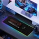 thumbnail image 2 of Alfombrilla de ratón Gamer, alfombrilla de ratón RGB 800x300 mm alfombrilla de escritorio antideslizante y resistente al agua para juegos y oficina 12 modos de luz, 2 of 5