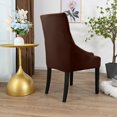 thumbnail image 2 of Chair Cover Velvet Chair Slipcovers Removable Washable Soft Dining Chair, 2 of 8