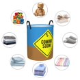 thumbnail image 3 of DouZhe Grands Paniers à Linge Pliables Étanches, Bientôt Imprimés Circular Hamper avec Poignées, 3 of 6