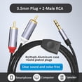 thumbnail image 2 of Cable auxiliar a RCA LJ zjcxin de 3,5 mm a cable de audio en Y RCA de 1,2 m, 2 of 7