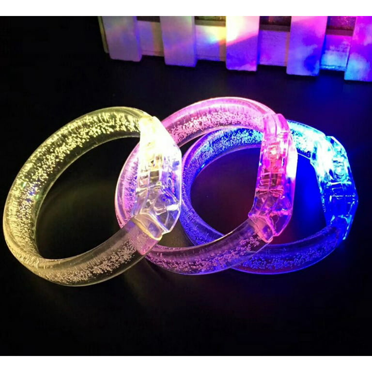 M.best 14pcs Glow Bracelets with 14pcs Spare Batteries Glow in The Dark  Bracelets Toys for Party Favors