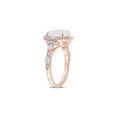 thumbnail image 4 of 1.79 Carat (Ctw) Opal and White Sapphire Ring in 10K Rose Pink Gold for Women, 4 of 6