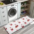 thumbnail image 3 of White Christmas Santa Pattern Kitchen Rug Mat,Kitchen Runner Rugs Non Skid Washable,Decorative Kitchen Floor Mats for Kitchen,Sink,Laundry,17"x47.2", 3 of 7