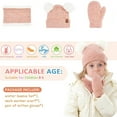 thumbnail image 6 of Angala Toddler Kids Winter Hats Gloves Scarfs Mittens Neck Warmer For 3 6 Year Old Baby Girls Boys Cute Breathable Practical One Size, 6 of 6