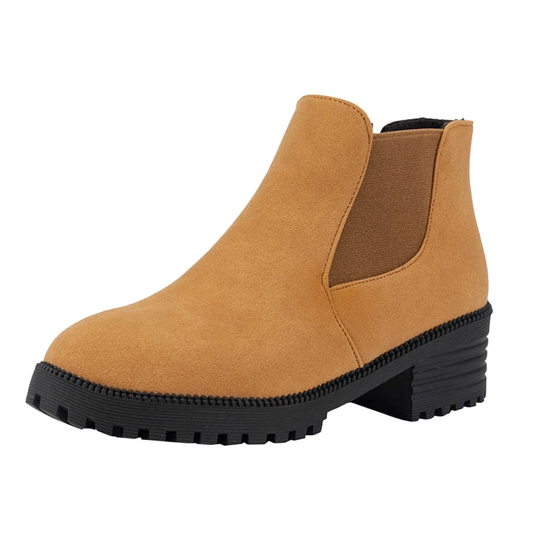 Chelsea Ankle Boots for Women Platform Lug Sole Chunky Heel  display picture 1