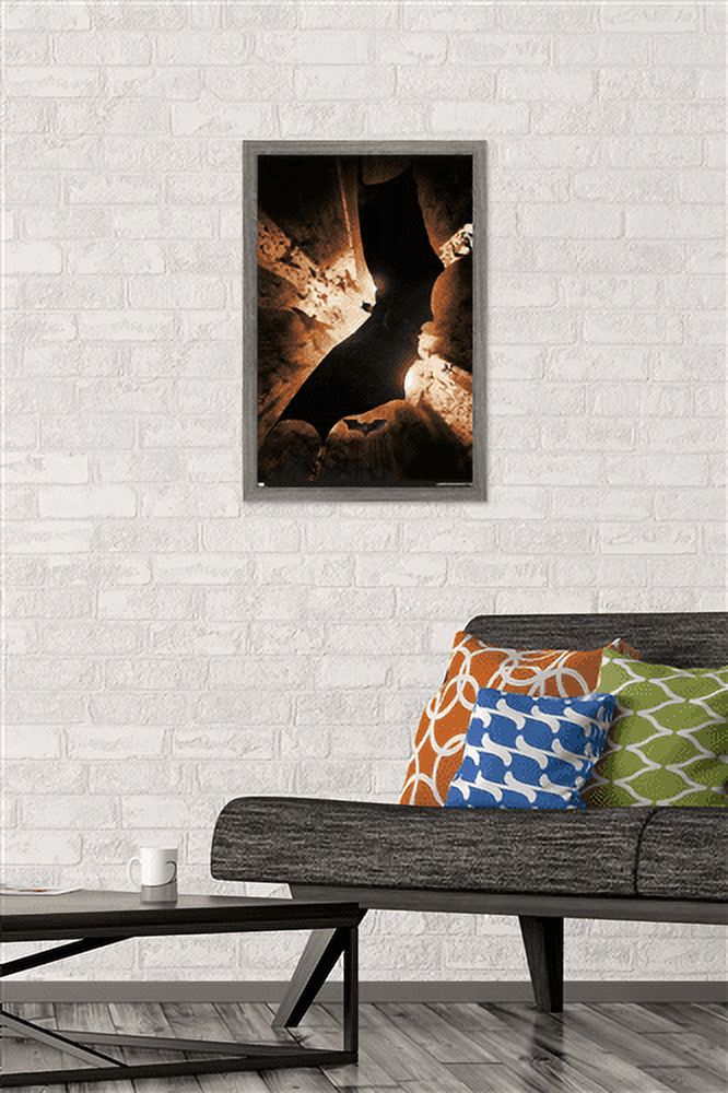 DC Comics Batman Begins - One Sheet Wall Poster, 14.725" x 22.375", Framed