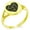 Gold, variant on Stainless Steel Love Volleyball Heart Minimalist Oval Top Polished Statement Ring