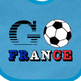 thumbnail image 4 of Inktastic Go, France Soccer, Football Boys or Girls Baby Bib, 4 of 4