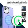 thumbnail image 5 of Entronix Magnetic Sturdy Case for iPhone 16e, Heavy Duty Shockproof Matte Back Cover, Purple, 5 of 6