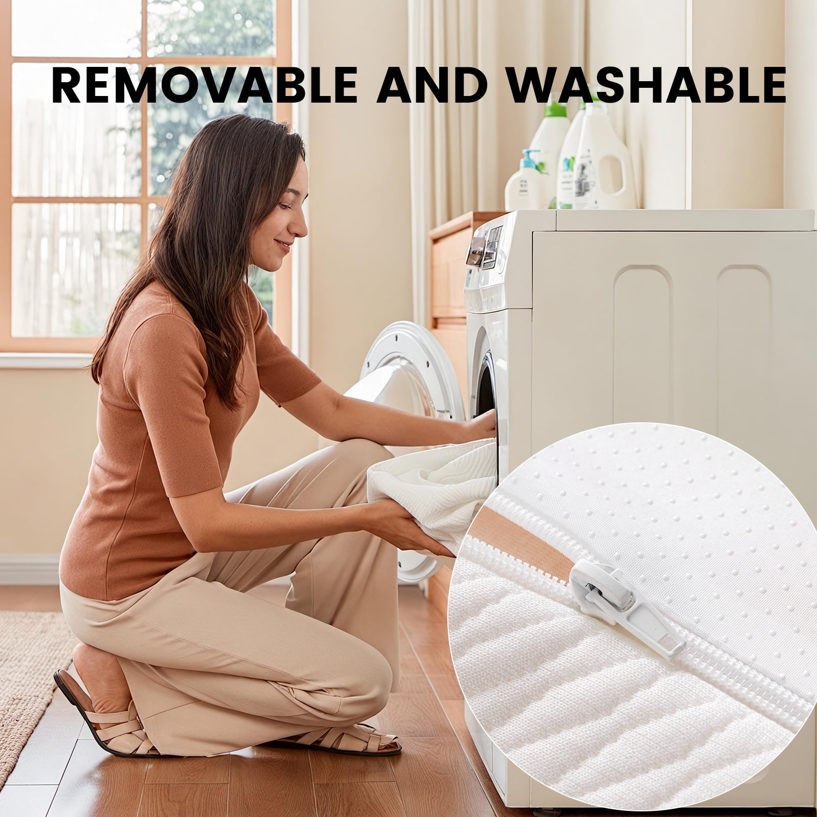 CHIUSNOOZE Full 8 inch Cooling Gel Memory Foam Mattress, Medium Firm, Mattress In A Box