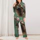 thumbnail image 2 of Fotbe Squirrel Conjunto de Pijama de Manga Larga para Mujer con Estampado, Ropa de Dormir de 2 Piezas, Conjunto de Casa Suave y Cómodo con Bolsillos-Medium, 2 of 7