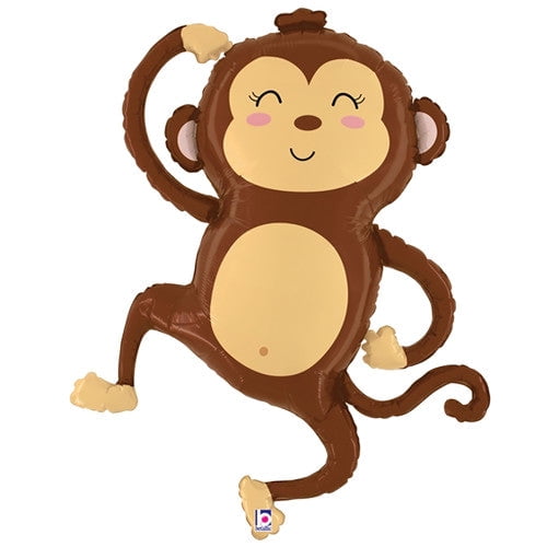 41 inch Jungle Monkey Foil Mylar Balloon - Party Supplies Decorations