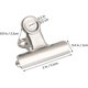 thumbnail image 2 of 6pcs Large Metal Hinge Clips,2 Inch Silver Bulldog Paper Clip Clamp/money File Binder Clips, 2 of 5