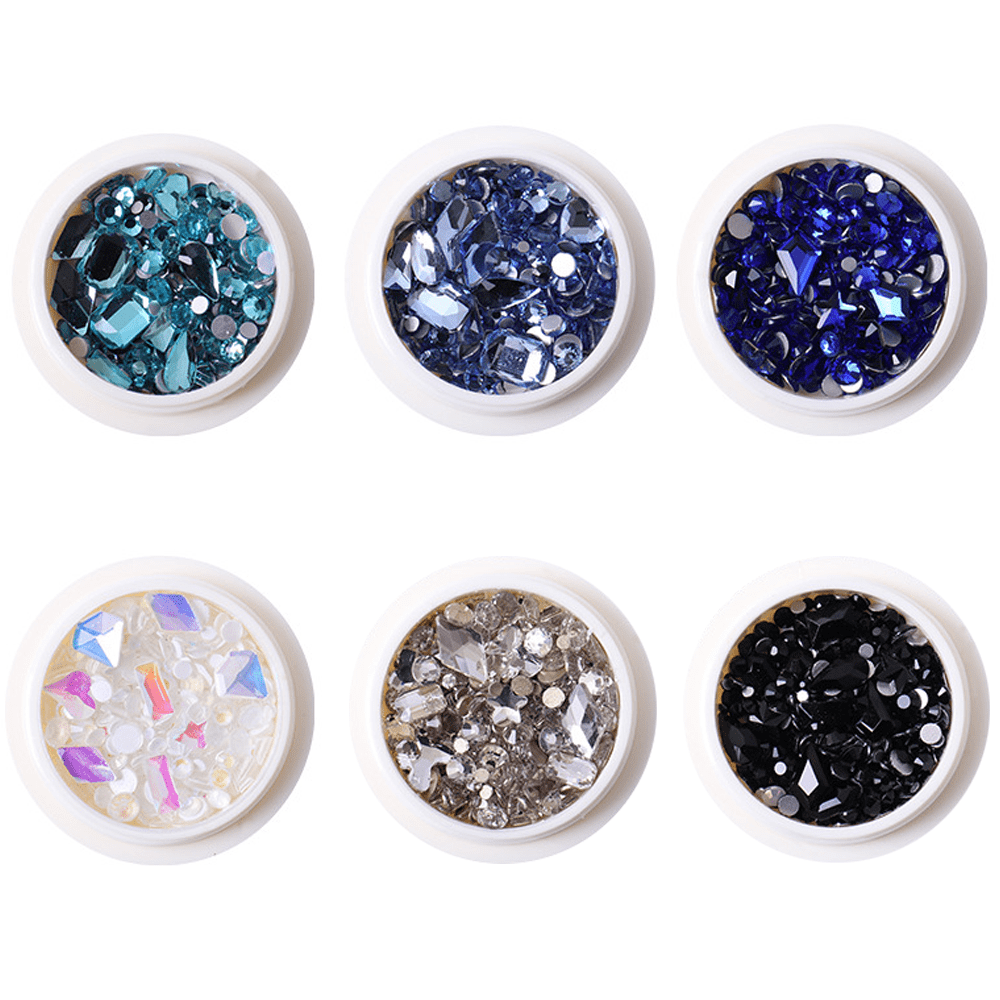 Mixed Colors Nail Art Rhinestone，Crystal Rhinestones for Nail Design  Crystals Gems