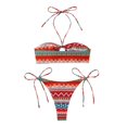 thumbnail image 1 of PEASKJP Women Rash Guard Set Short Sleeve Swimsuit with Boyshorts Swim Shirt UPF 50+, Red S, 1 of 5