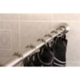 thumbnail image 3 of Kingston Brass KSR118 Edenscape Straight Shower Curtain Rod with Shower Curtain Rings, Satin Nickel, 3 of 5